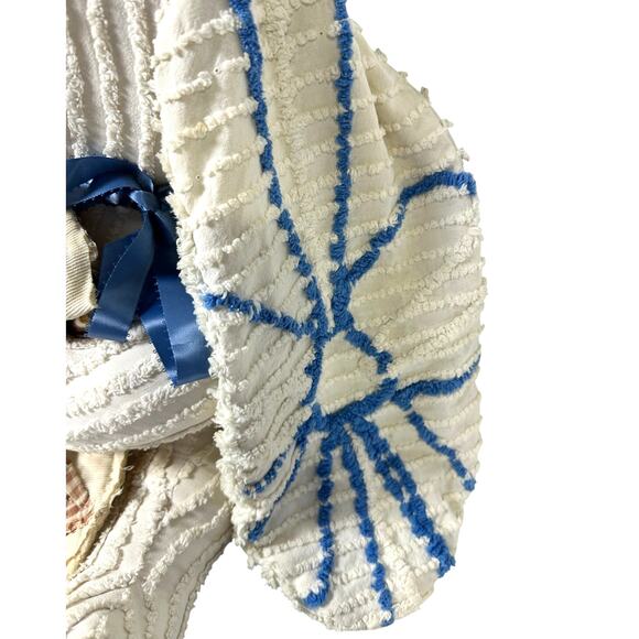 Chenille Handmade Large Eared Vintage Bunny Rabbit w/Quilted Blanket-READ - Picture 5 of 9